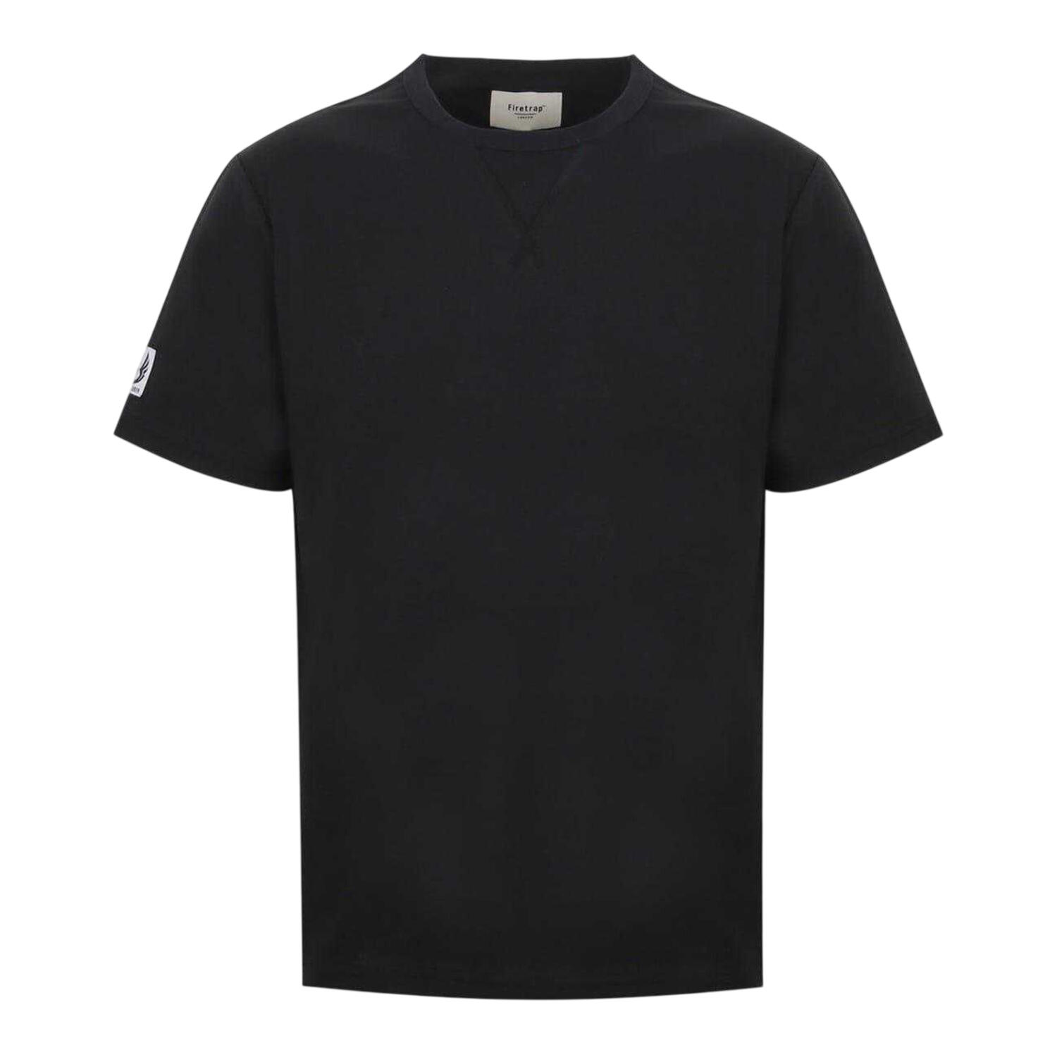 Firetrap Mens Logo Crew Neck Regular Short-Sleeved T-Shirt