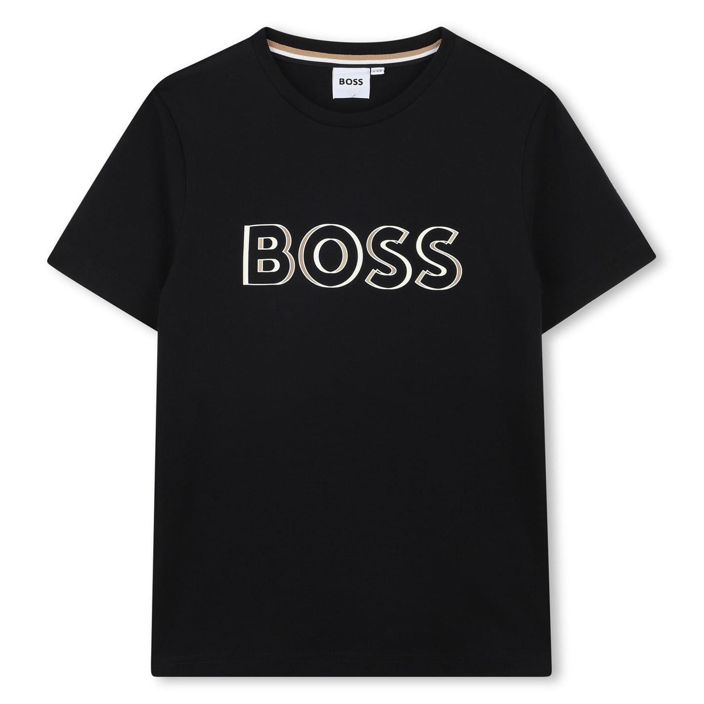 Boss Childrens/Kids Logo Printed Regular T-Shirt