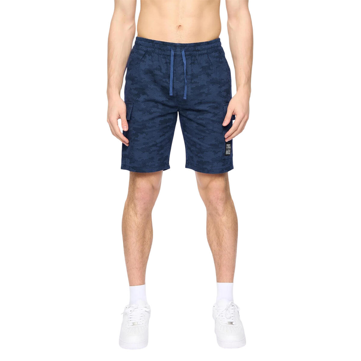 Crosshatch Mens Janscore Elasticated Waist Cargo Shorts