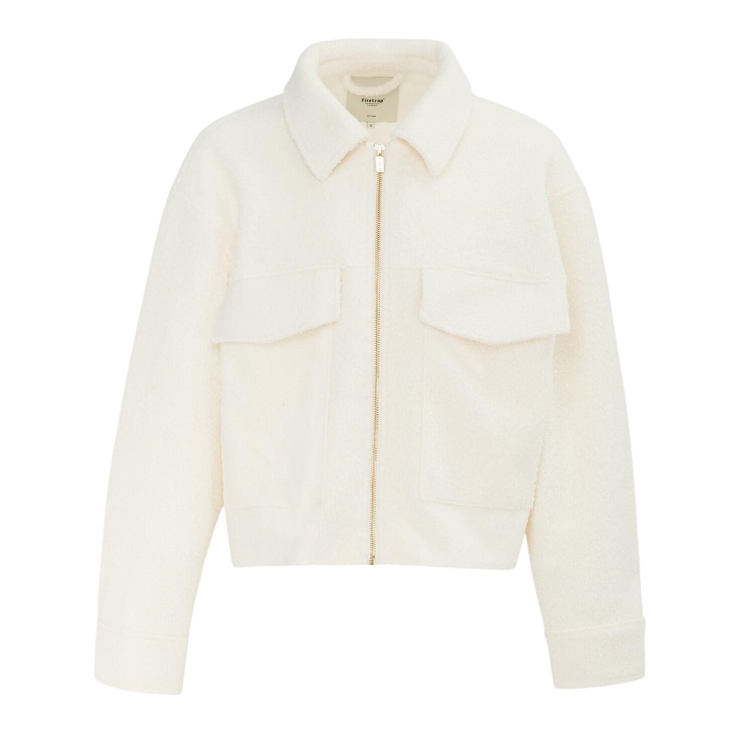 Firetrap Womens/Ladies Teddy Fleece Cropped Jacket