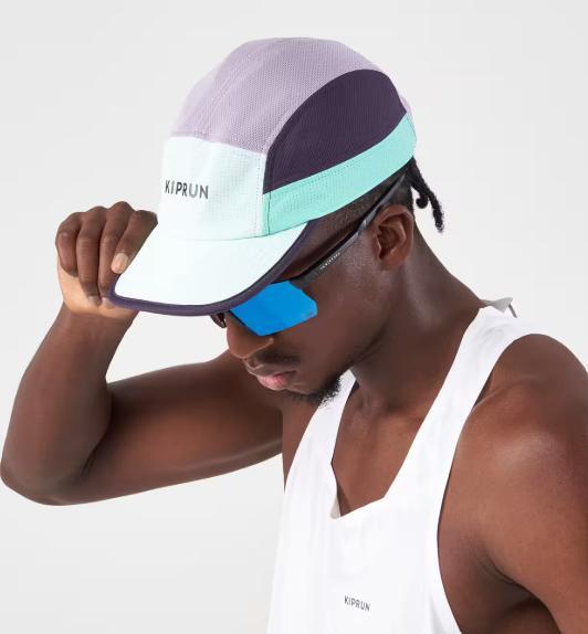 Entre Particuliers - Kiprun Casquette running 5 panneaux turquoise viol 5/5