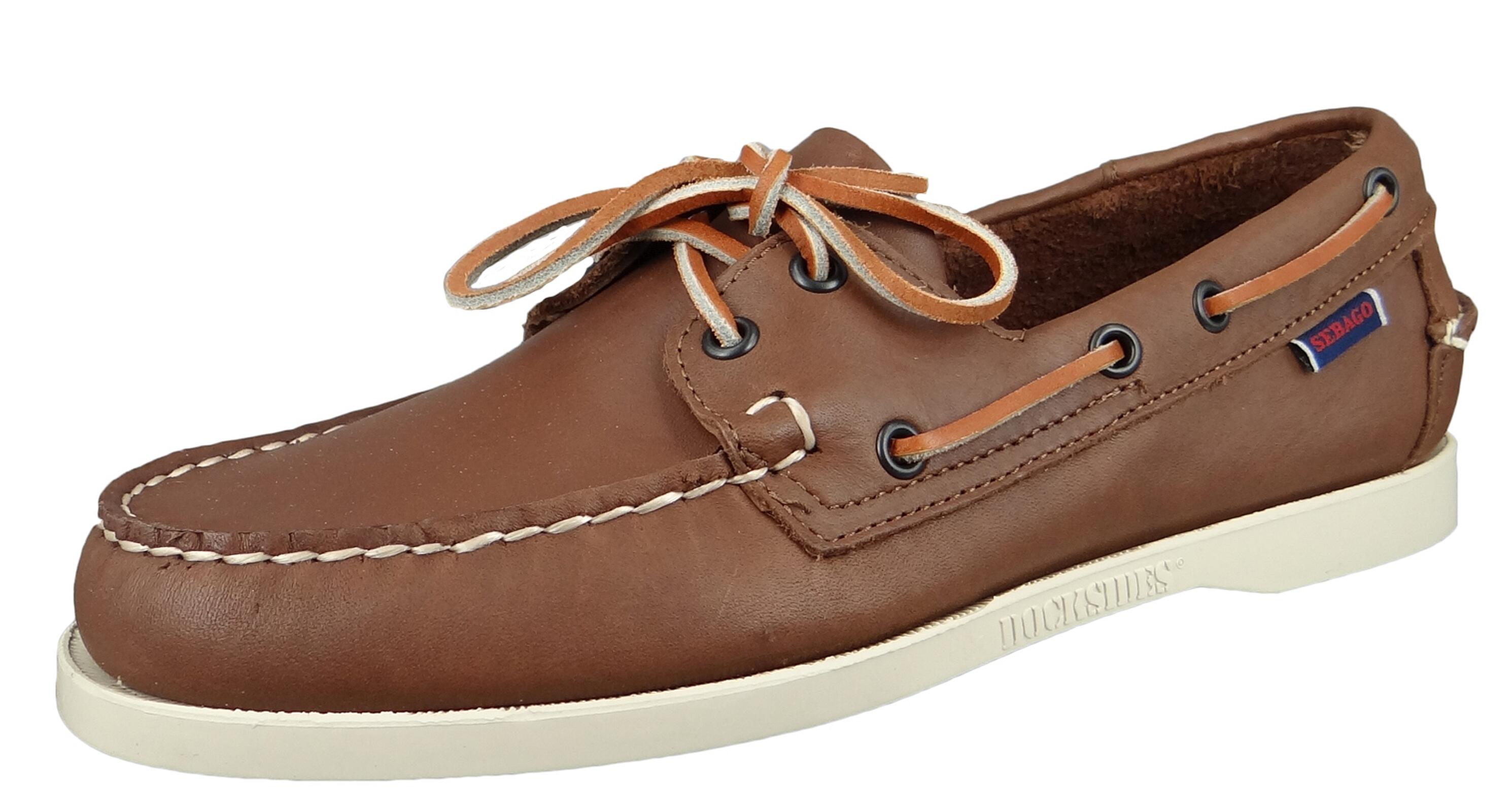 Docksides chaussures bateau homme marron cuir 1/6