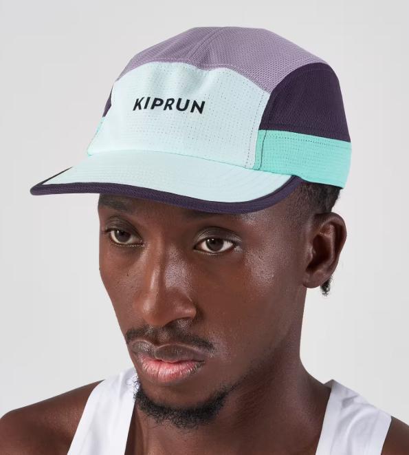 Entre Particuliers - Kiprun Casquette running 5 panneaux turquoise viol 4/5