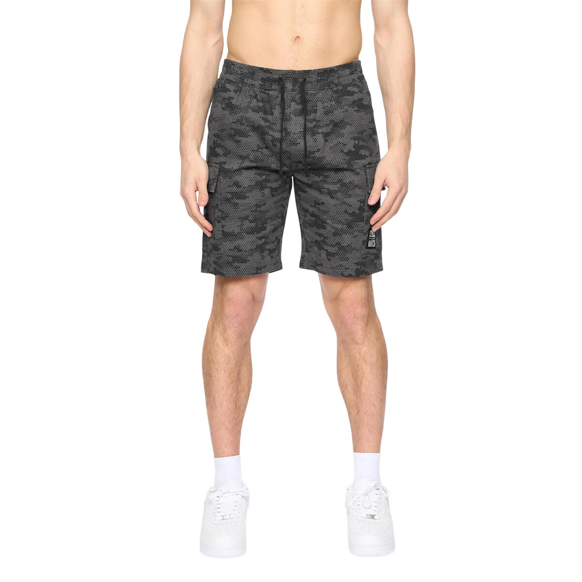 Crosshatch Mens Janscore Elasticated Waist Cargo Shorts