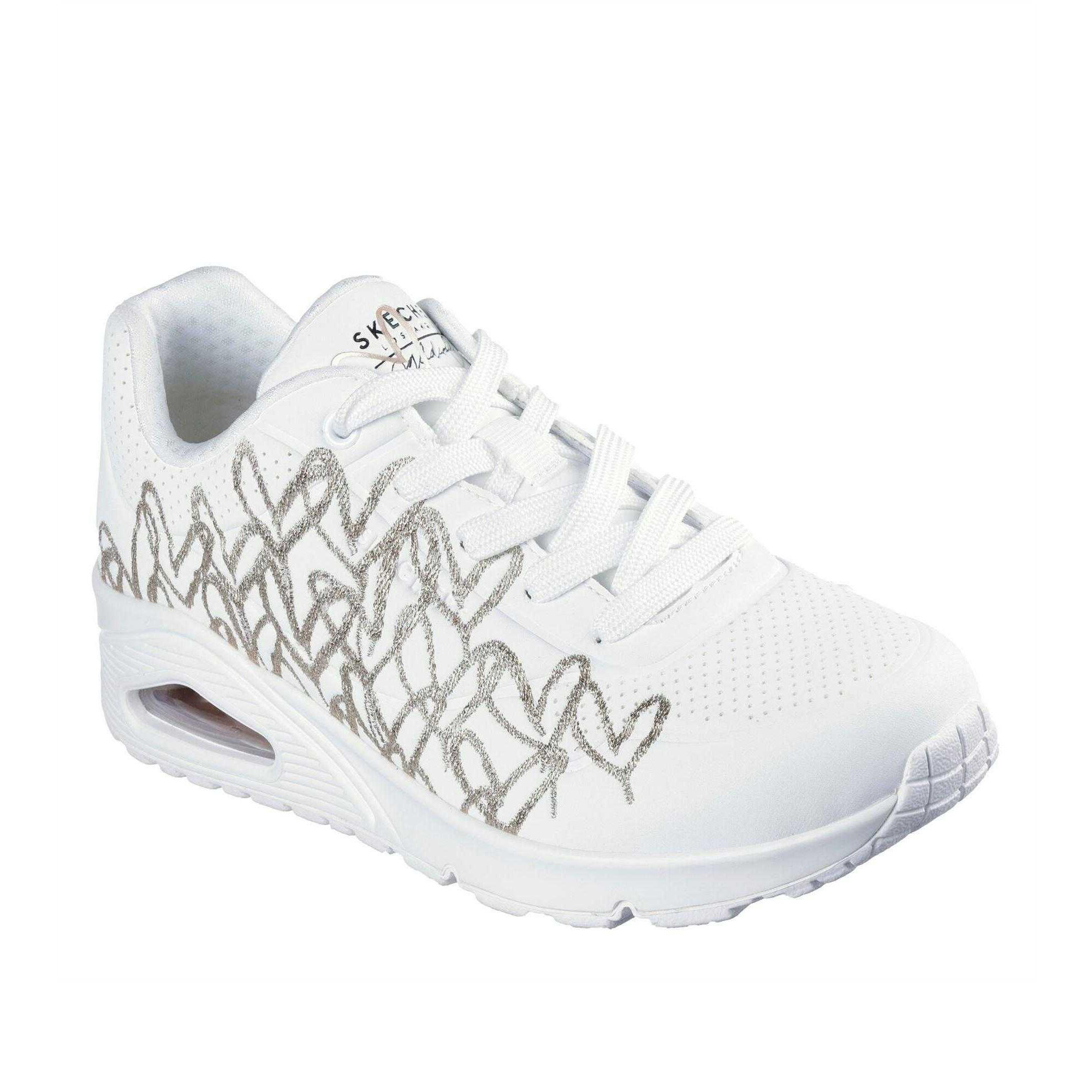 Skechers Womens/Ladies Goldcrown Glitter Heart Trainers