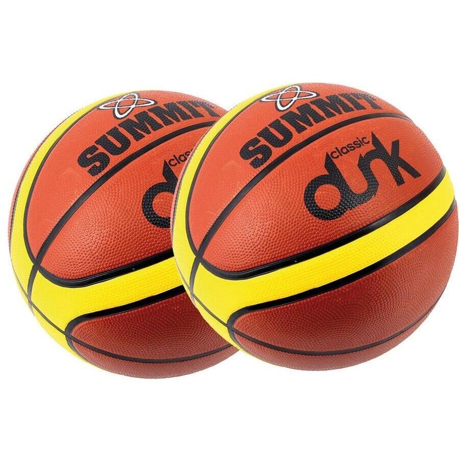 2x Summit Classic Dunk Basketball Indoor Outdoor Sport Game Rubber Ball