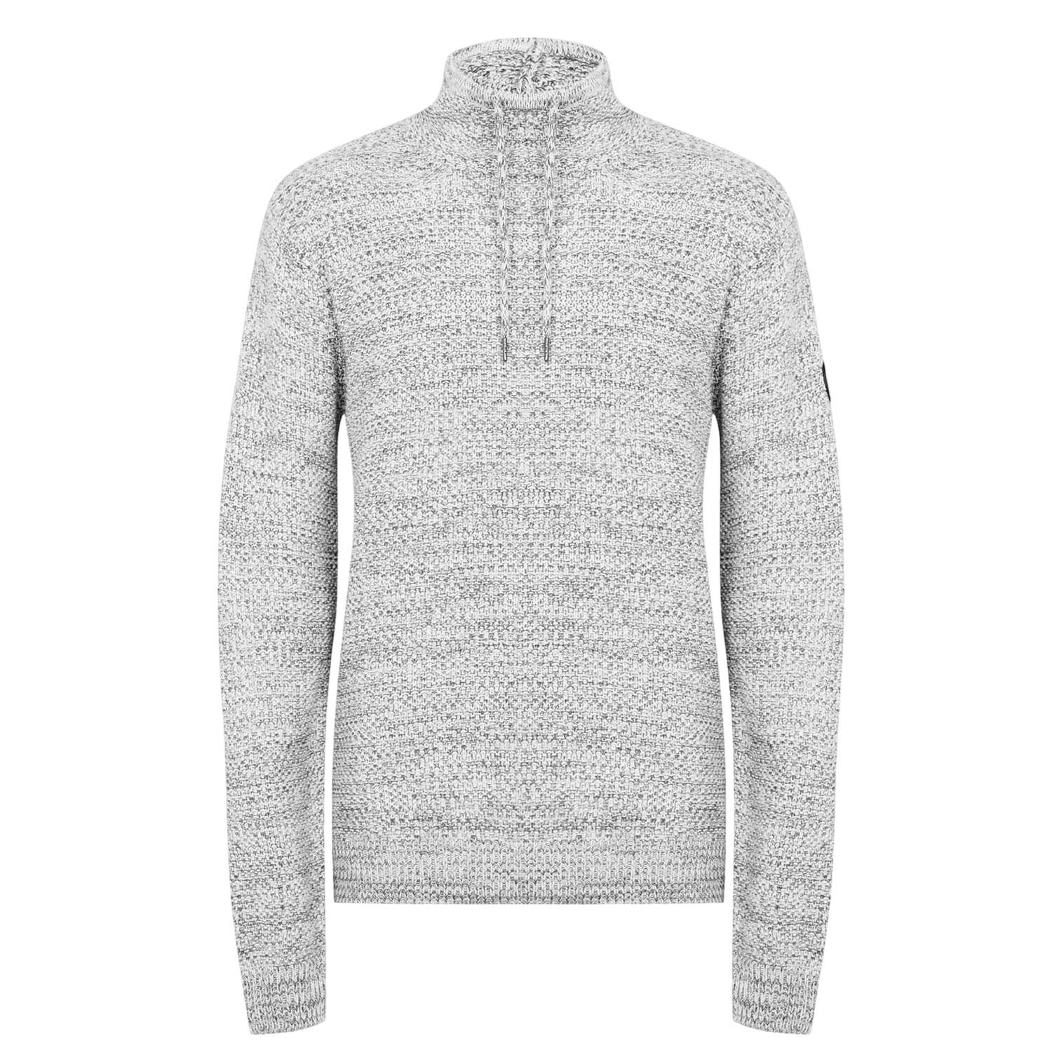 Firetrap Mens Marl Cowl Neck Jumper