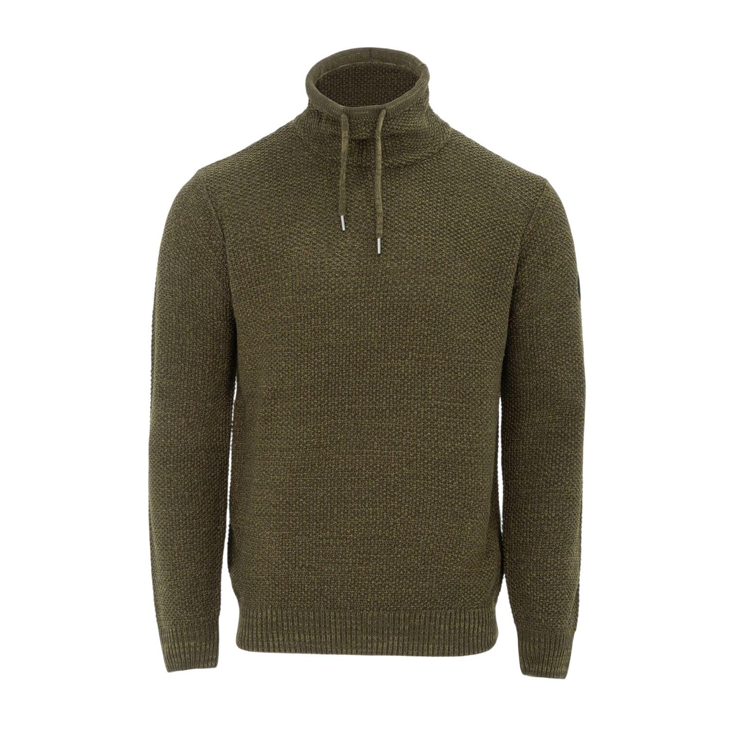Firetrap Mens Marl Cowl Neck Jumper