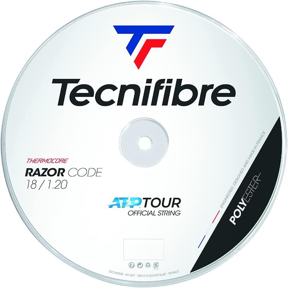 Tecnifibre Razor Code Tennis String Reel 1.20mm 18 Gauge 200m - Blue Strings