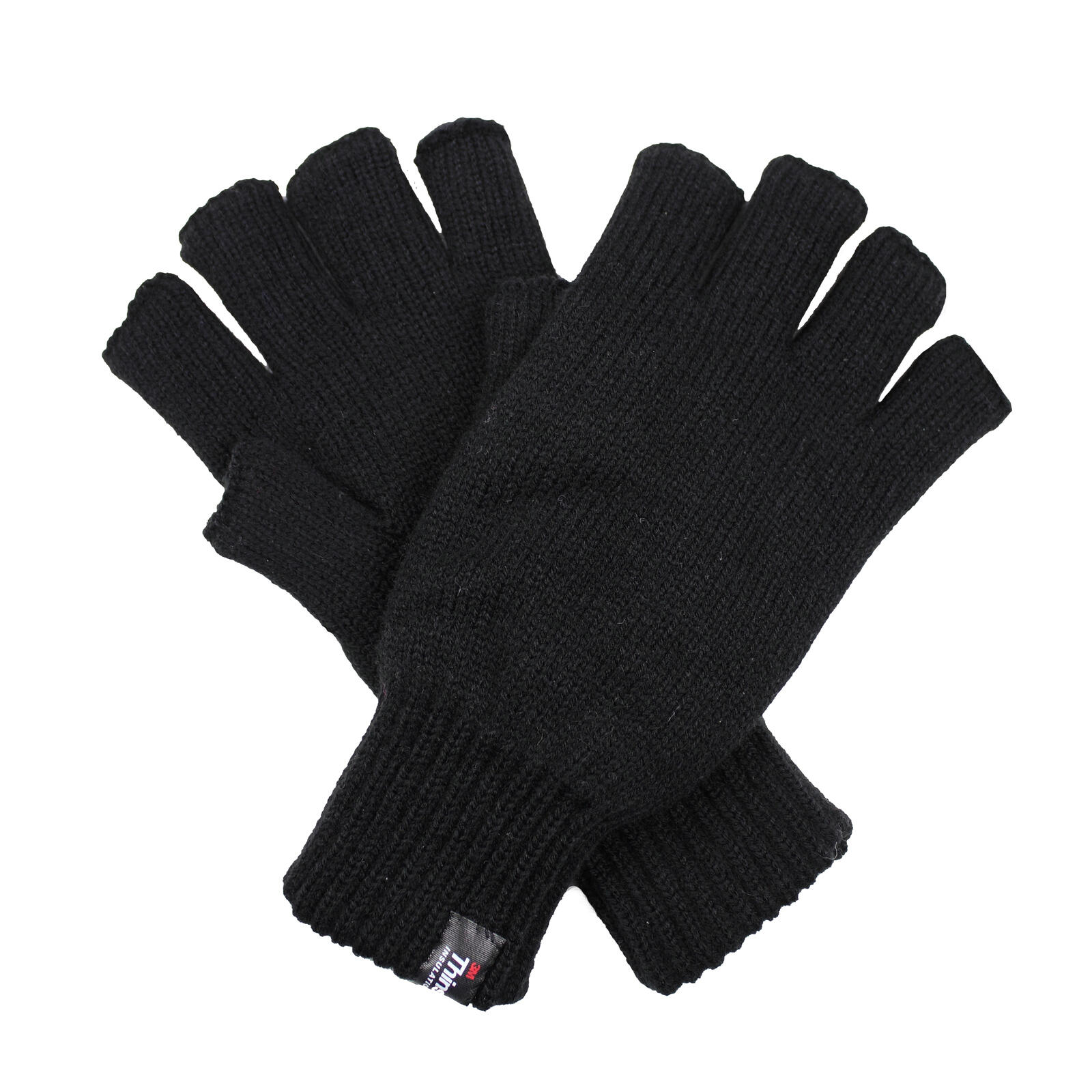 THINSULATE Polar Fleece Fingerless Gloves Warm Knitted Insulation