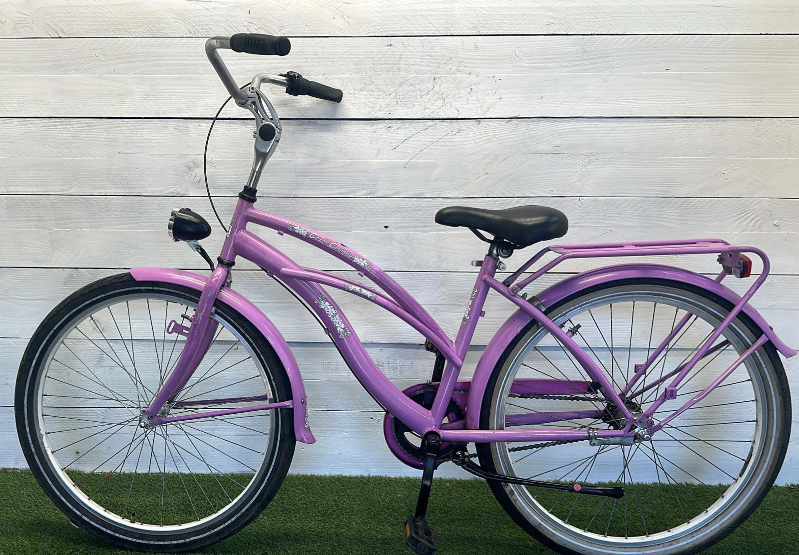 Stadsfiets paars - 42 cm, 3 versnellingen 3/3