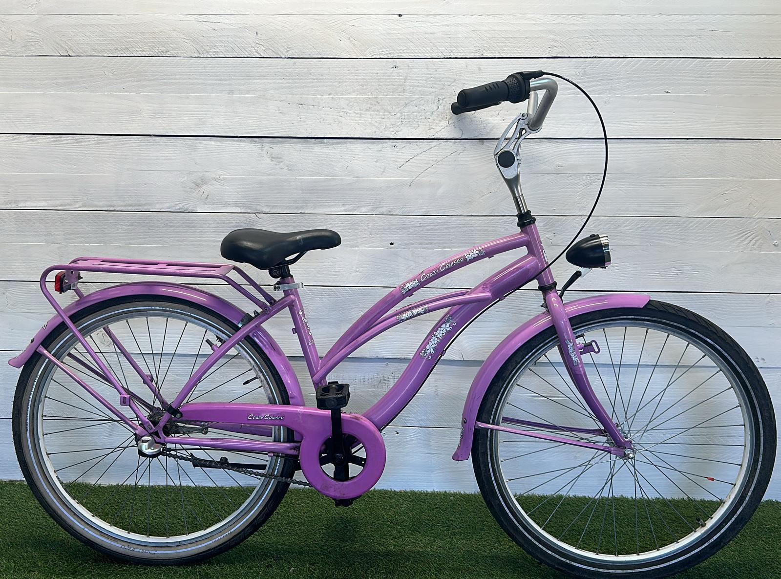 Stadsfiets paars - 42 cm, 3 versnellingen 2/3