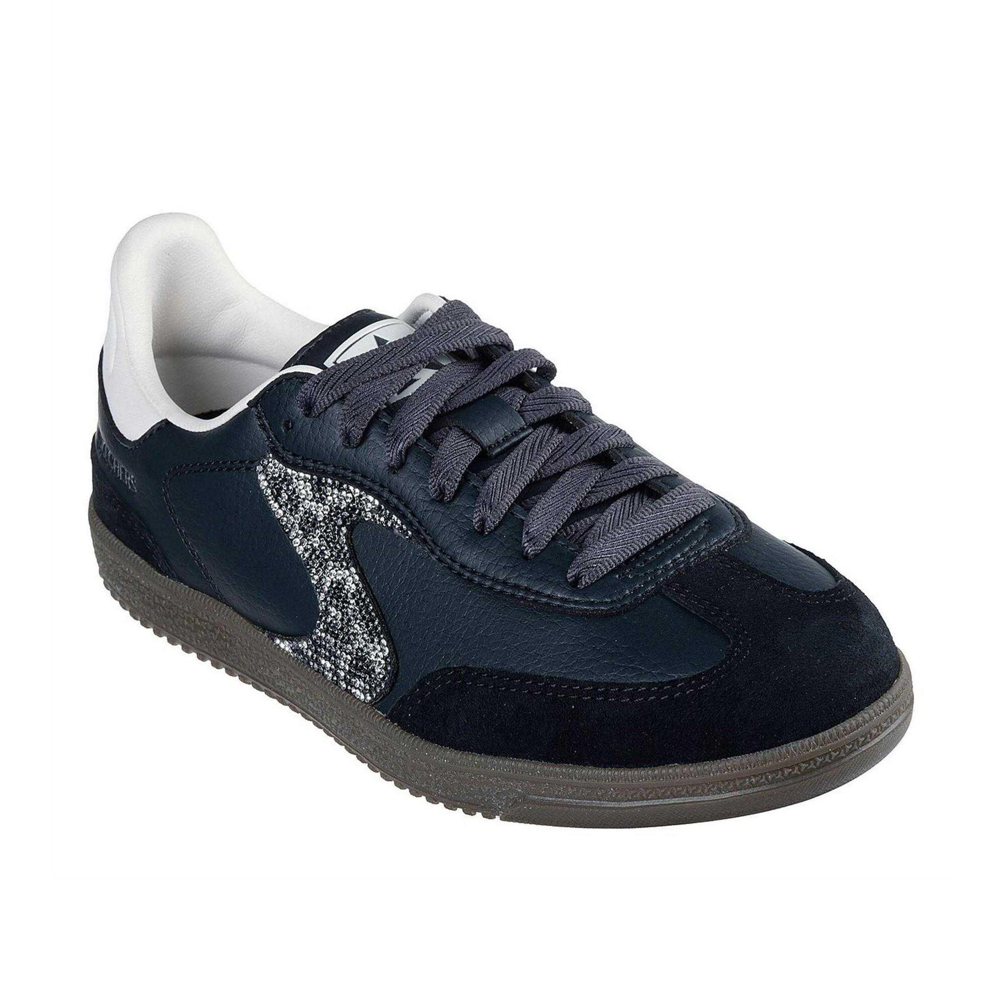 Skechers Womens/Ladies Leopard Print Leather Low Cut Trainers