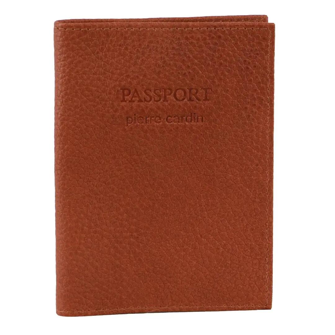 Pierre Cardin Slim Leather Passport Travel Wallet Holder RFID Case Cover - Cogna