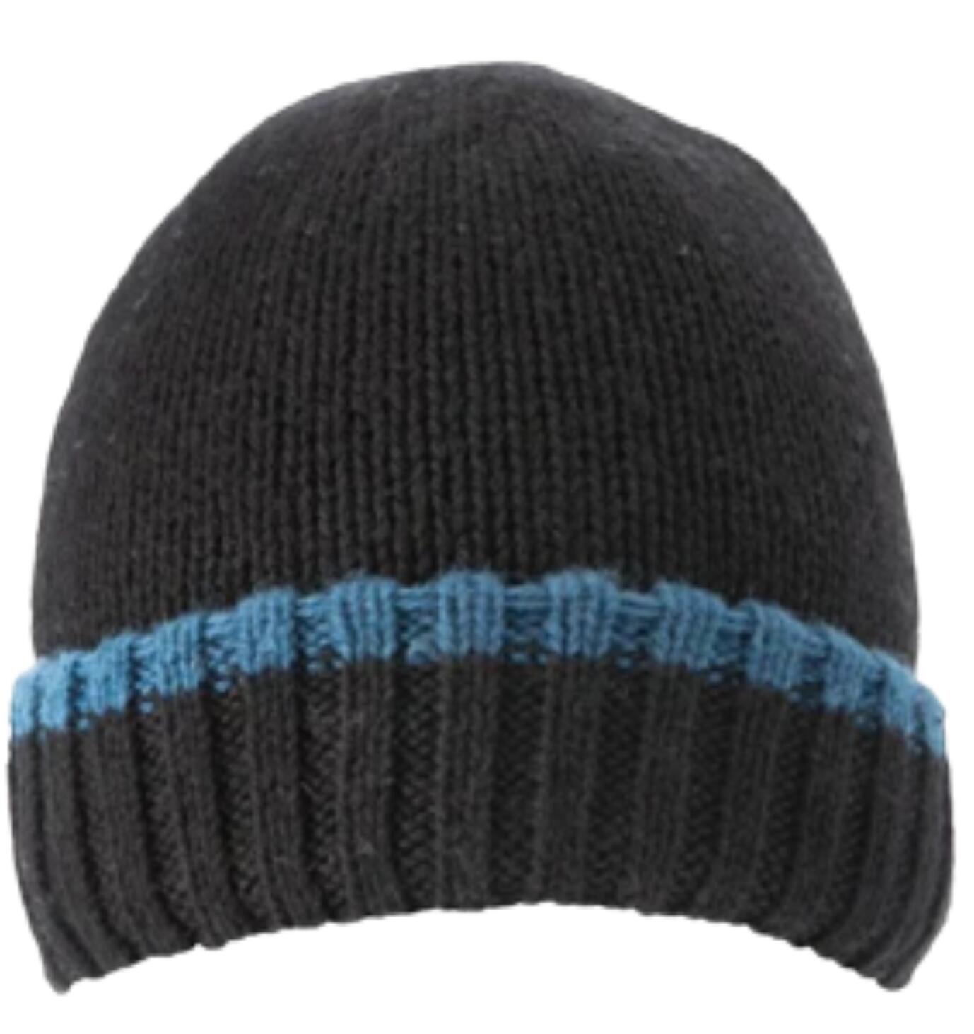 Dents Mens Knitted Hat w/ Turn Up Brim Warm Winter Ski