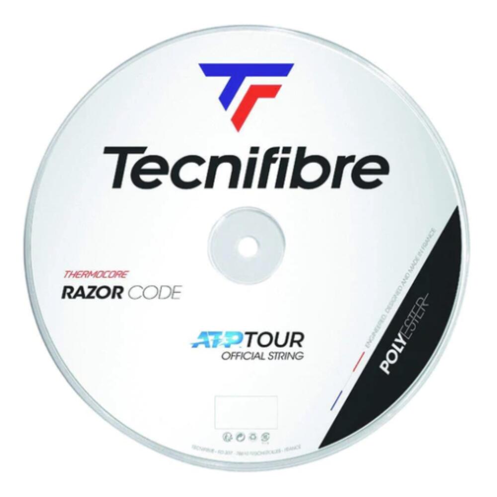 Tecnifibre Razor Code Tennis String Reel 1.25mm 17 Gauge 200m - White Strings