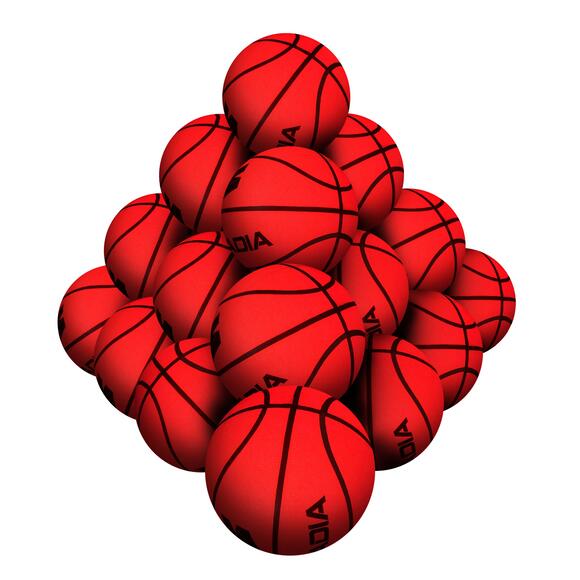 STRADIA "BLINK BOUNCE" LED Basketball High Rubber – Pack of 20 with Mesh Bag