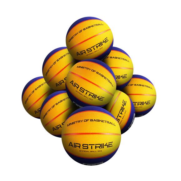 STRADIA "AIR STRIKE" Basketball PU/Foam/Rubber – Pack of 10 with Mesh Bag