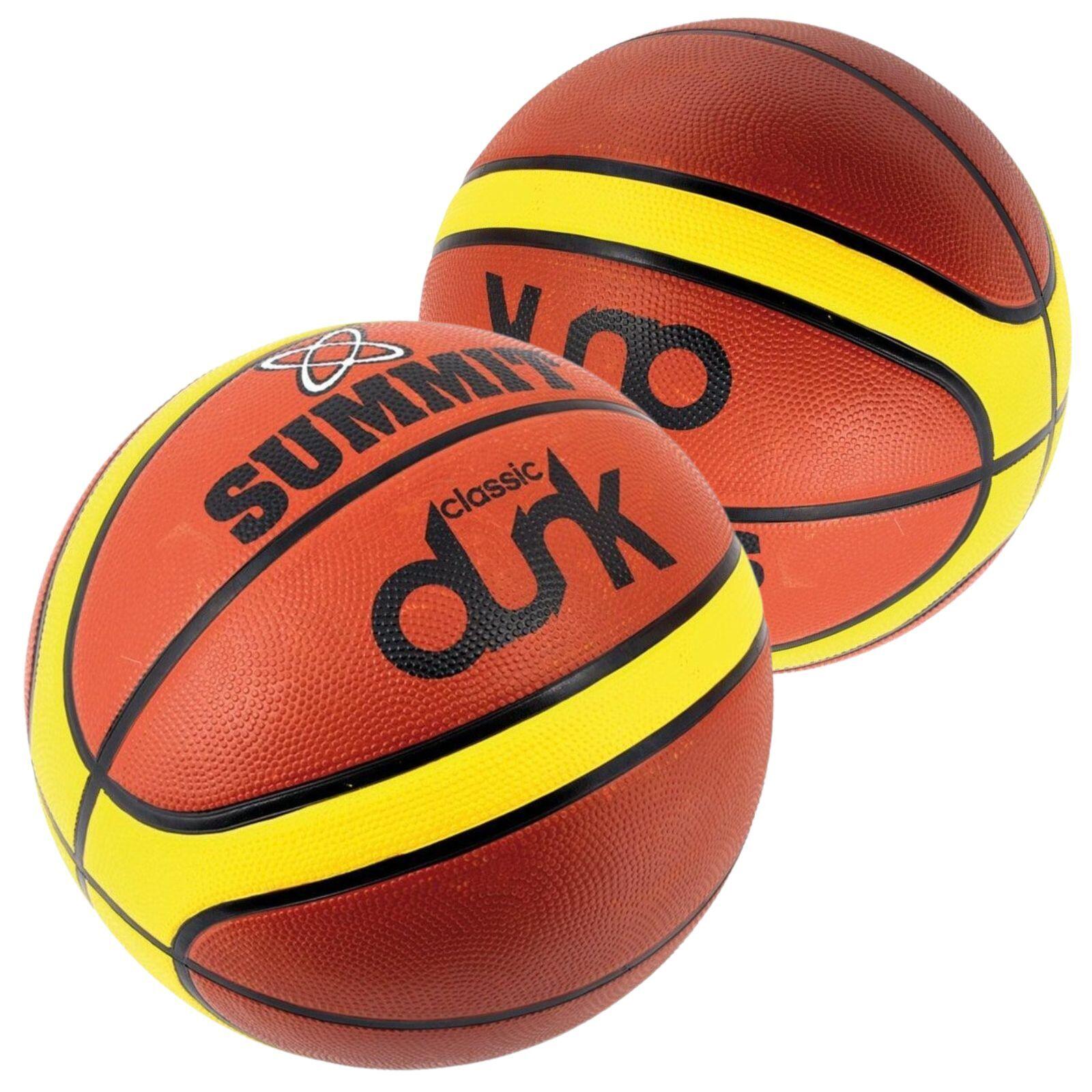 2x Summit Classic Dunk Basketball Indoor Outdoor Sport Game Rubber Ball