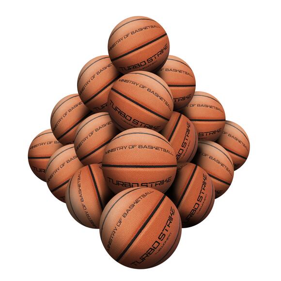 STRADIA "AIR MASTER" Basketball – Size 7, Microfiber – Pack of 20 with Mesh Bag