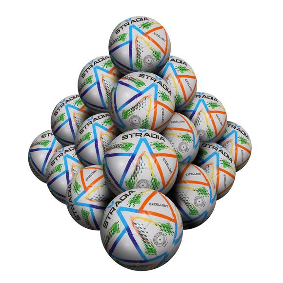 STRADIA GLORY Size 3 Jr. Soccer Ball - Hand-Stitched (Pack of 20)
