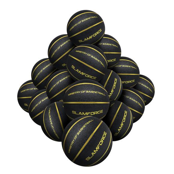 STRADIA "SLAM FORCE" Basketball Premium Rubber – Pack of 20 with Mesh Bag