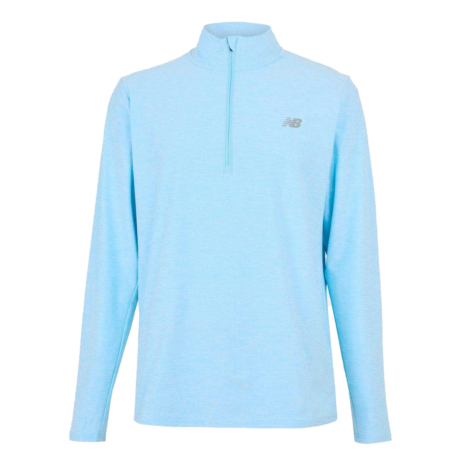 New Balance Mens Space Dye Quarter Zip Top