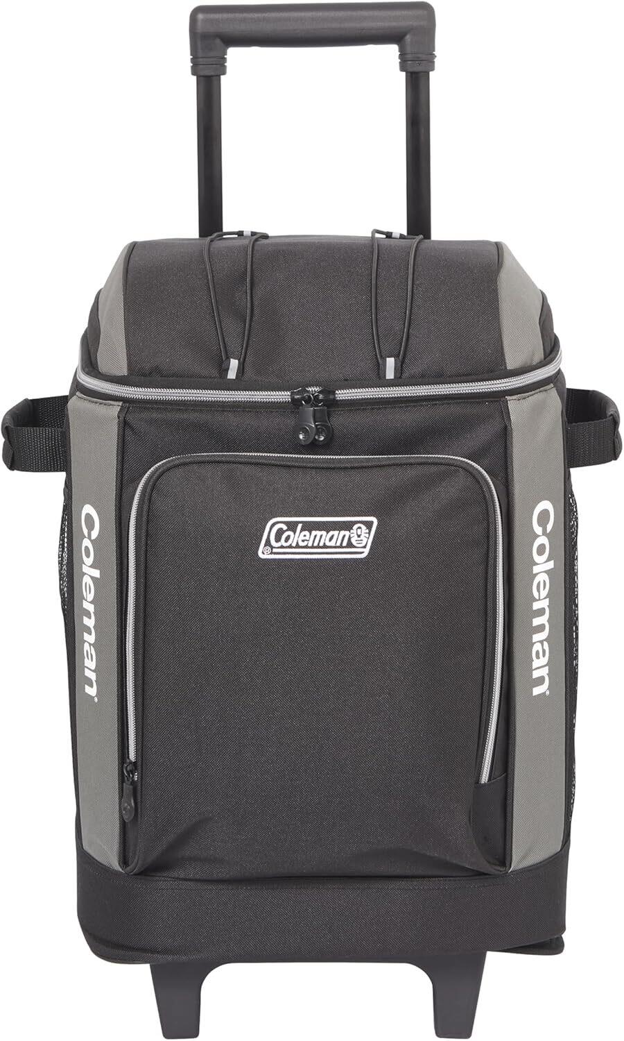 Coleman 42 Can Wheeled Soft Cooler Insulated Outdoor Camping Picnic Bag