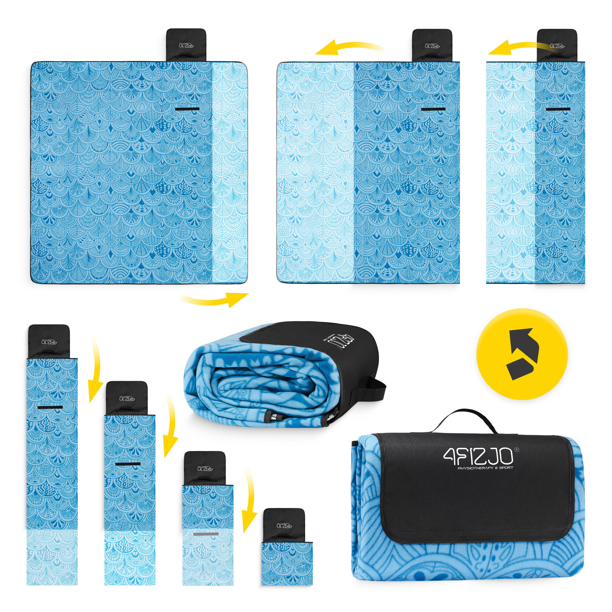 Coperta picnic impermeabile isolante spiaggia campeggio outdoor 4FIZJO 7/7