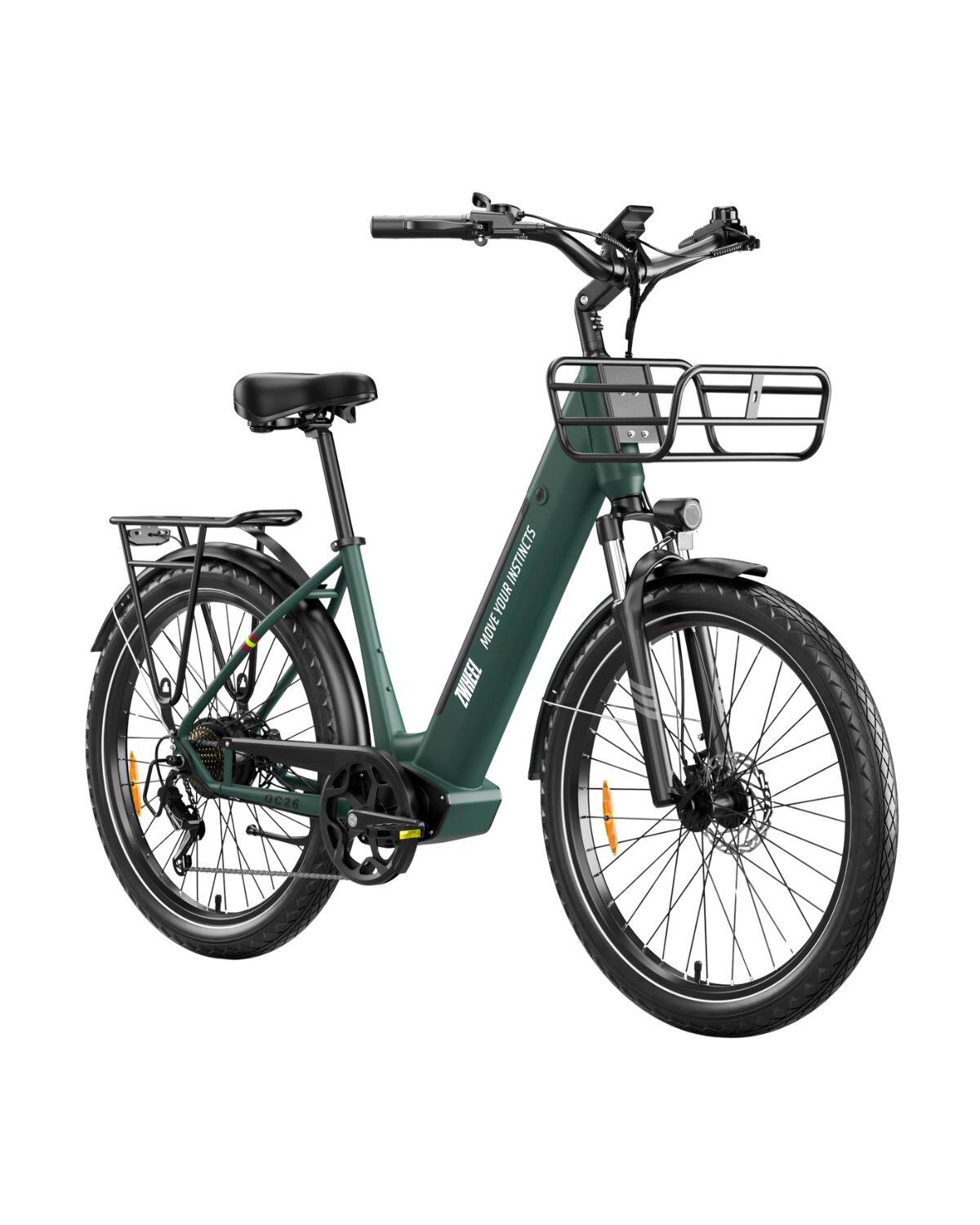 E-bike plegable ZWheel Urban Realm, 250W, 45Nm, 13.5Ah, 130km, verde 3/6