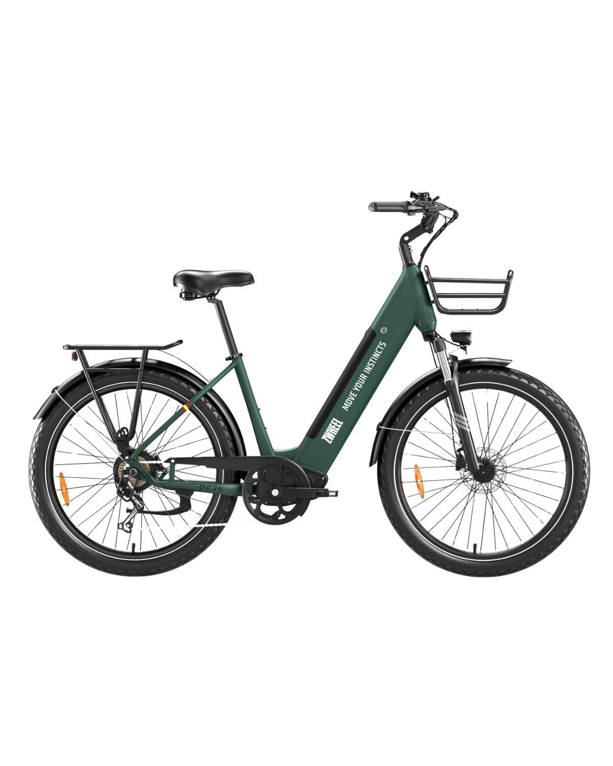 E-bike plegable ZWheel Urban Realm, 250W, 45Nm, 13.5Ah, 130km, verde 2/6