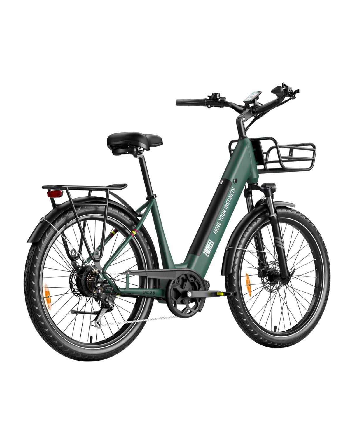 E-bike plegable ZWheel Urban Realm, 250W, 45Nm, 13.5Ah, 130km, verde 5/6