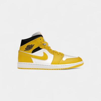 Jordan 1 mid vivid sulfur (women's)