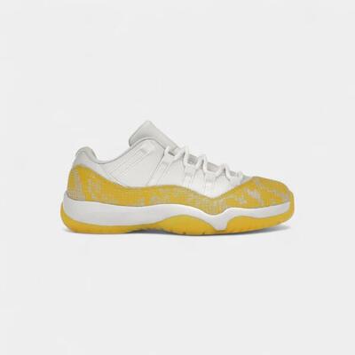 Jordan 11 retro low yellow snakeskin (women's)
