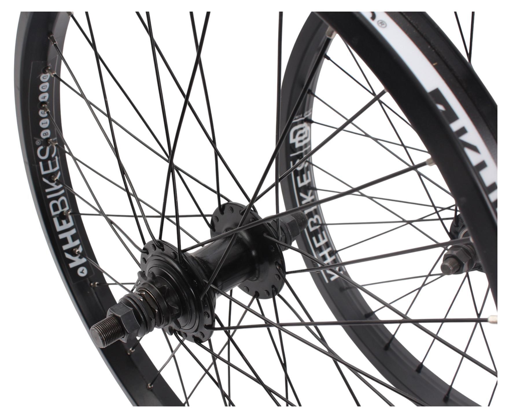 Juego de ruedas BMX KHE MVP 20 pulgadas 10 mm / 14 mm negro 2/7