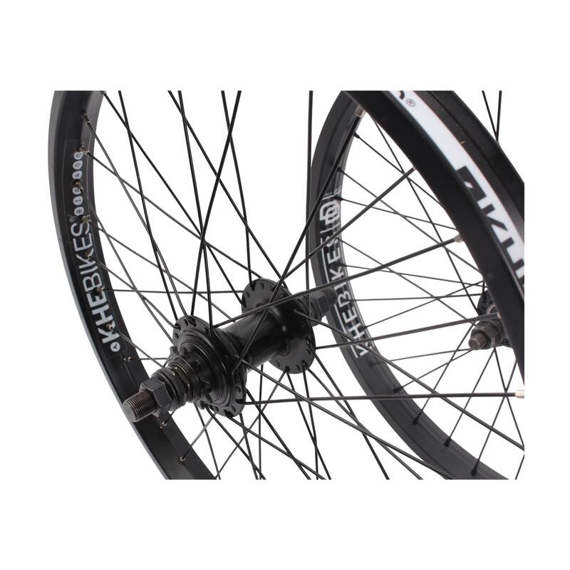 Set roți BMX KHE MVP 20 inch 10 mm / 14 mm negru