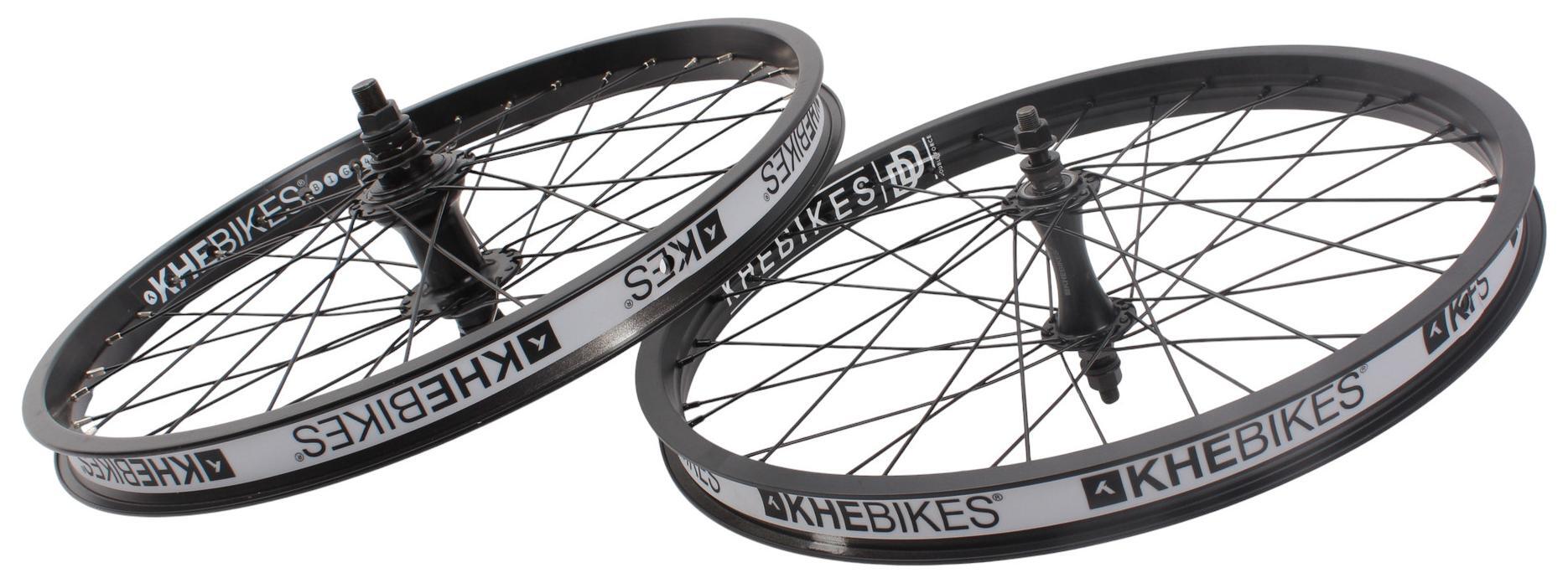 Juego de ruedas BMX KHE MVP 20 pulgadas 10 mm / 14 mm negro 7/7