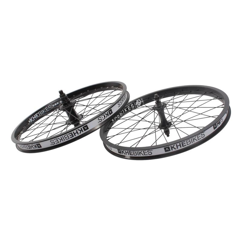 Set roți BMX KHE MVP 20 inch 10 mm / 14 mm negru