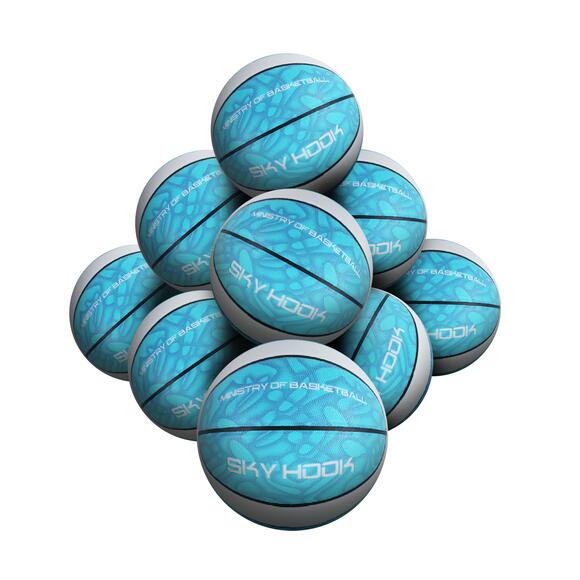 STRADIA “SKY HOOK” Basketball (Blue) – Sizes 5, 6, 7 – Pack of 10