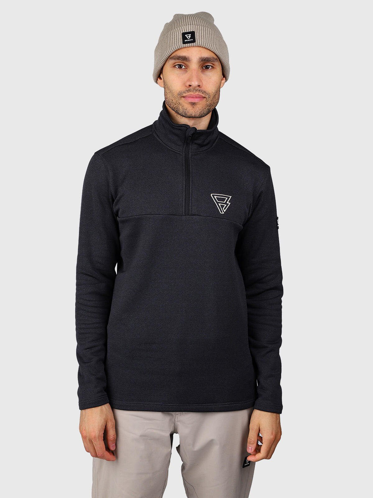 Daronst Heren Fleece Outdoor Fleece Lightweight Breathable Fleece Black 4/6