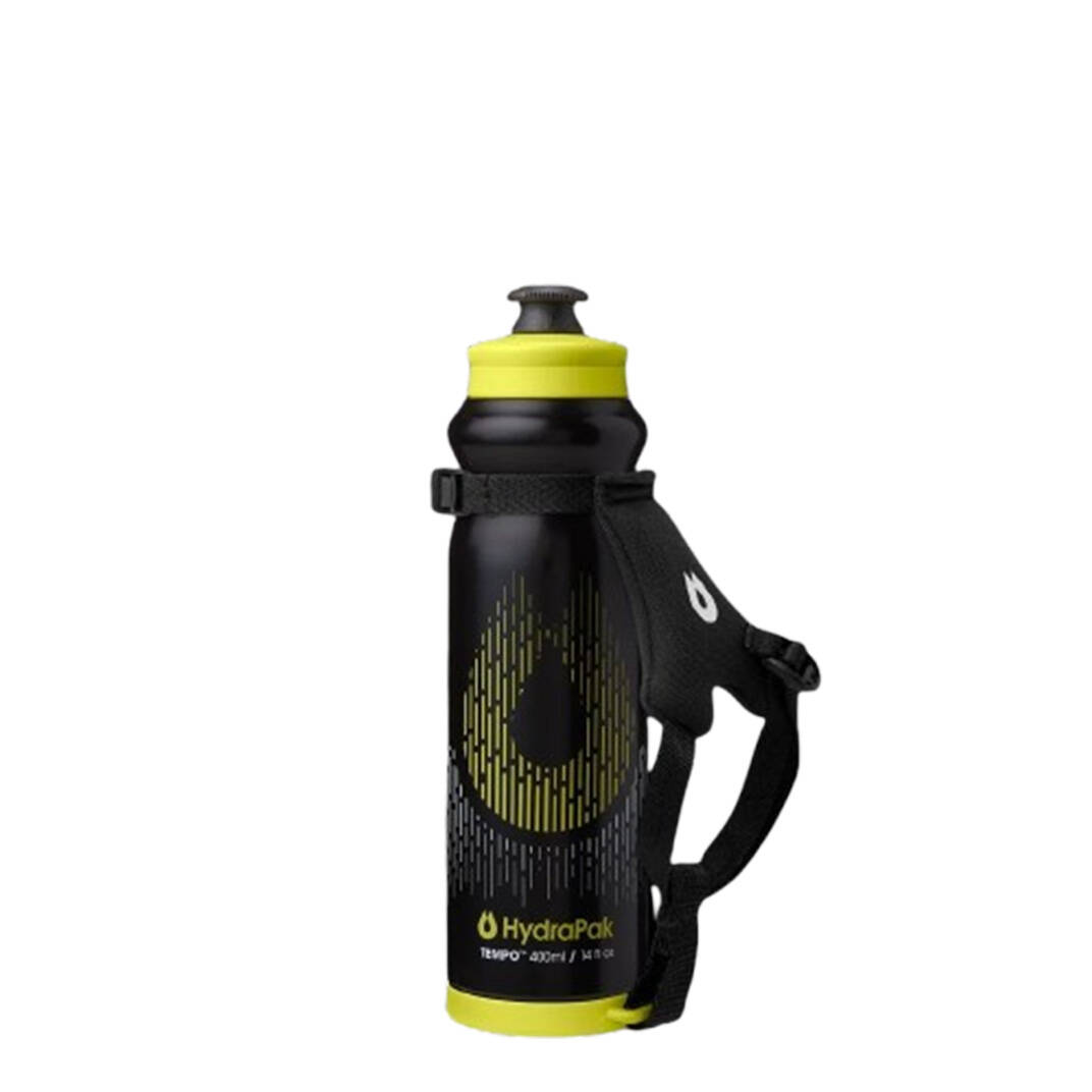 Hydrapak Tempo Pro Running Water Bottle-Black (400ml) -  1