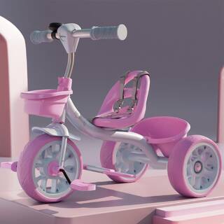Lifelong Trike Cycle for Kids Cycle 2-5 Years | Tricycles for Boy&Girl | Baby Cycle | Bicycle for Kids | Bike for Kids with 3 Eva Wheels, Bell & Basket for Toys - 30Kg Capacity (Pink & Lavendar)