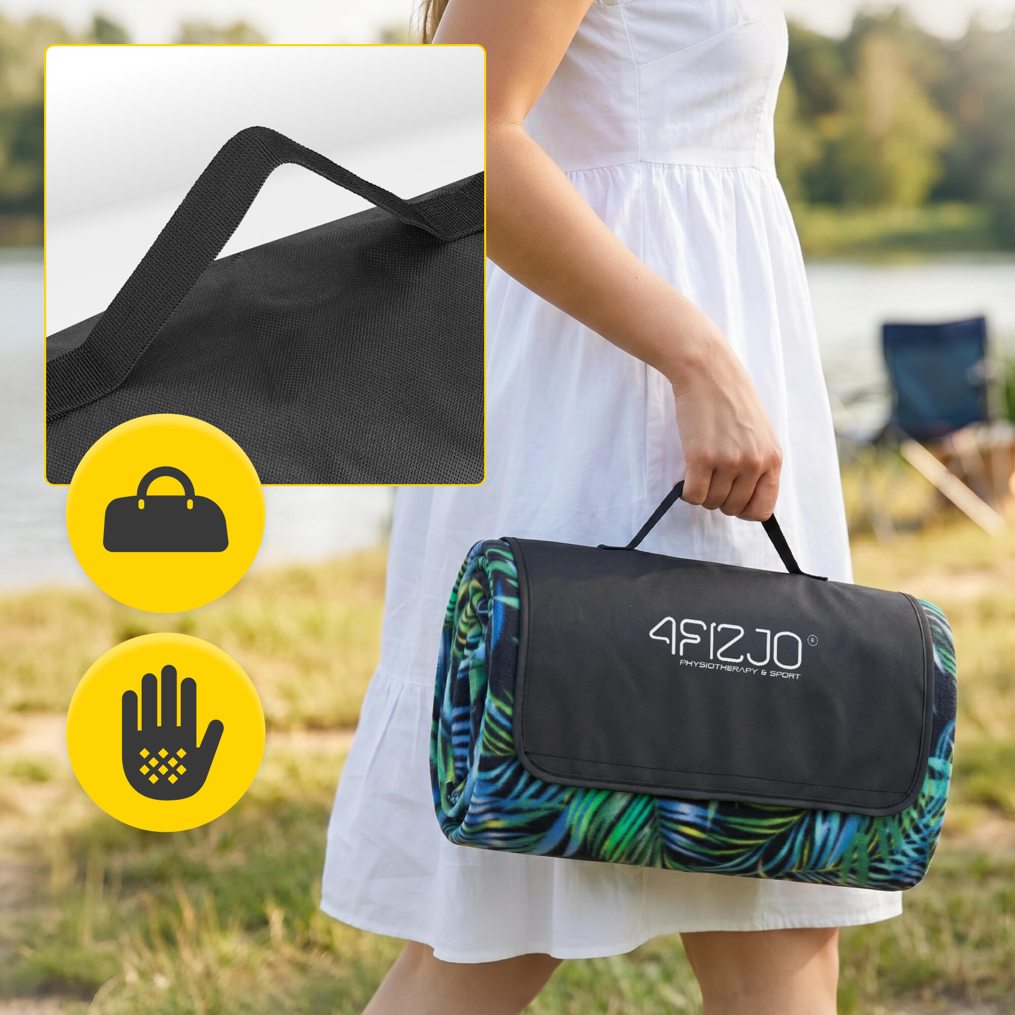 Coperta picnic impermeabile isolante spiaggia campeggio outdoor 4FIZJO 3/7