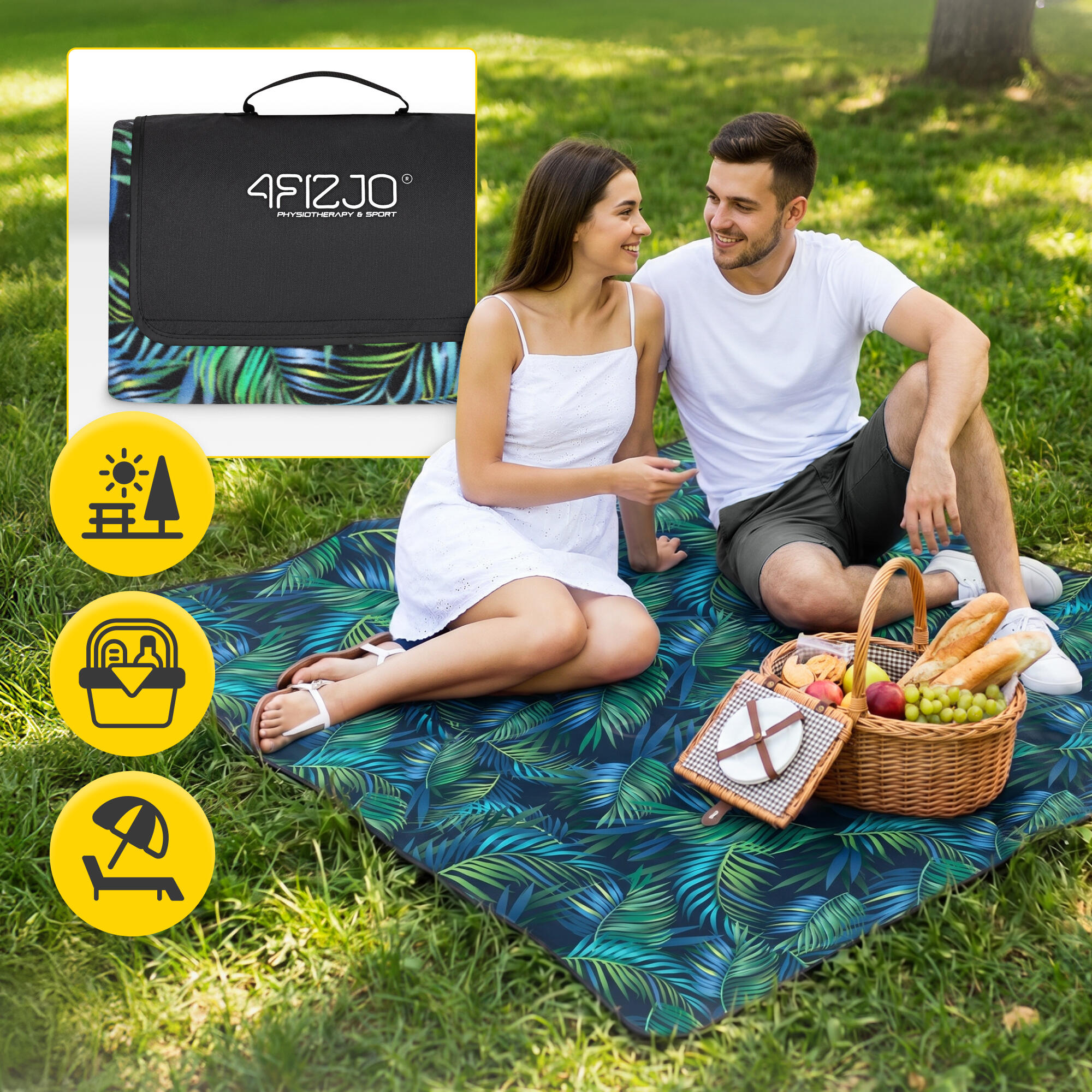 Coperta picnic impermeabile isolante spiaggia campeggio outdoor 4FIZJO 2/7