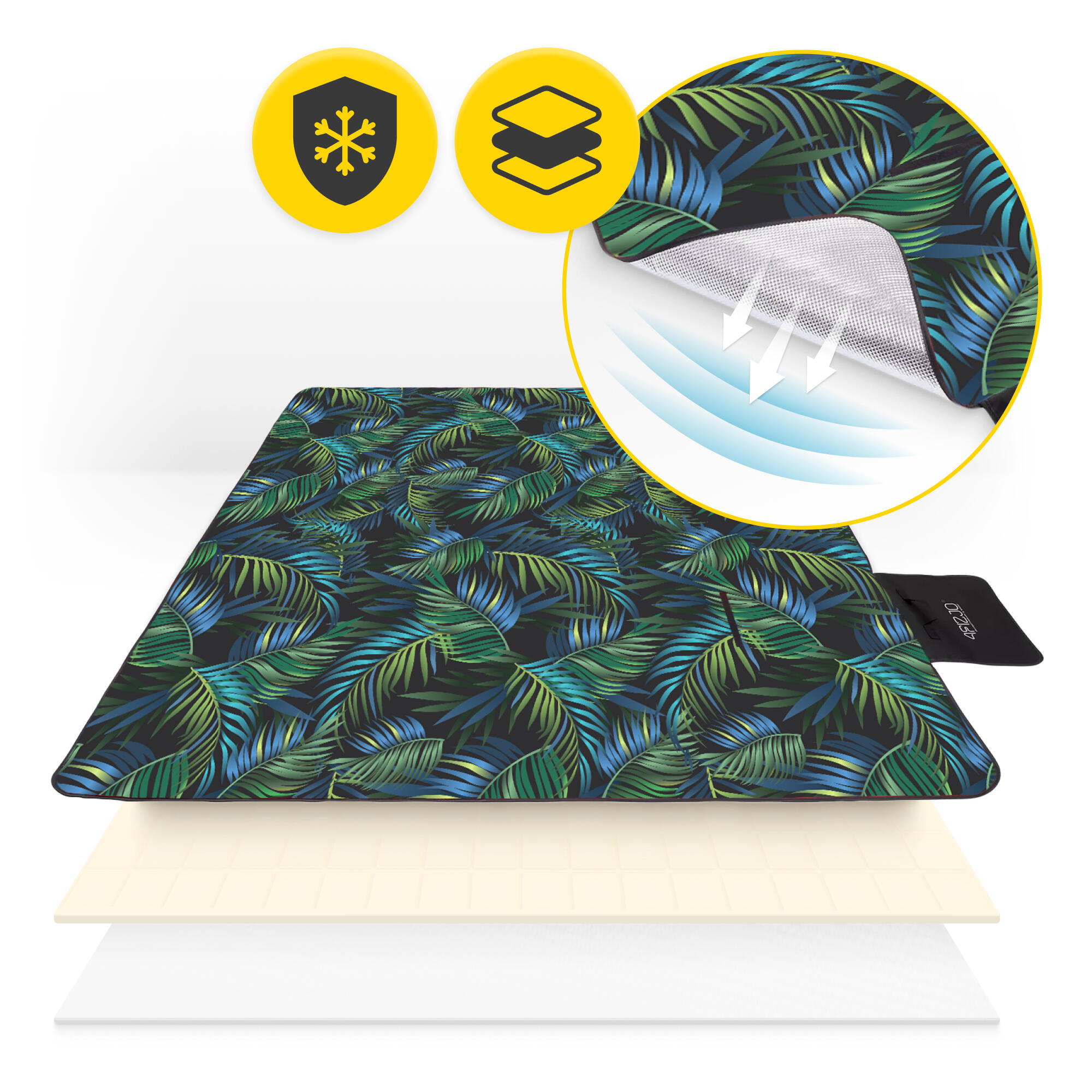 Coperta picnic impermeabile isolante spiaggia campeggio outdoor 4FIZJO 5/7