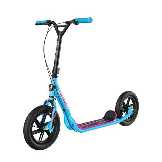 Step stedelijke mobiliteit kinderen BMX-stijl 12" wielen Flashback blauw/roze