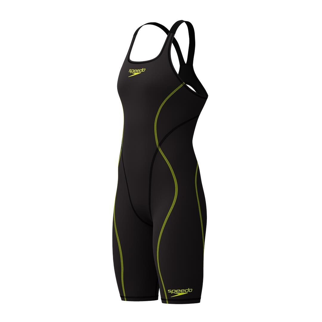 Speedo Fastskin Hyperspark Openback Kneeskin mujer negro UK 22 6/7