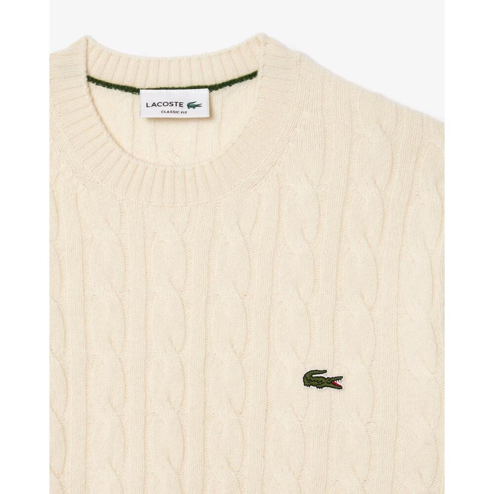 Sudaderas Hombre Lacoste Ah2924 Sweater Blanco 3/6
