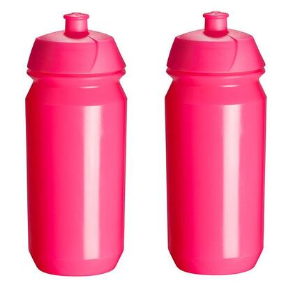 2 x bidony – 500 ml – fluorescencyjny różowy bidon