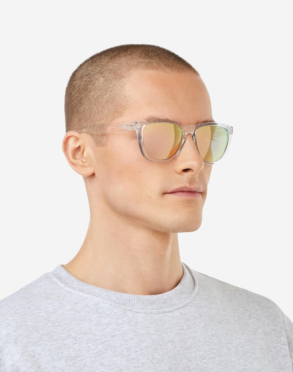 HAWKERS Lunettes de Soleil Homme et Femme POLARIZED AIR ROSE GOLD ONE RAW 7/8